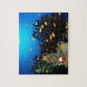 Große Gruppe von Goldfischfischen im Meer Puzzle (Vertikal)