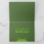 GROSSE Gruß-Karte des Peekaboo-Frosch-| Karte (Innenseite)