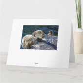 Große Grußkarte der Otter Karte (Rückseite)