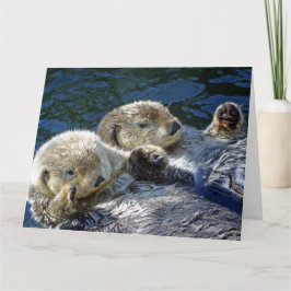 Große Grußkarte der Otter Karte