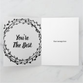 Große Grußkarte für den schönsten Nachbarn der Wel Karte (Innenseite)