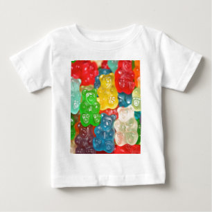 Große gummiartige Bärenmuster für Groß & Klein Baby T-shirt