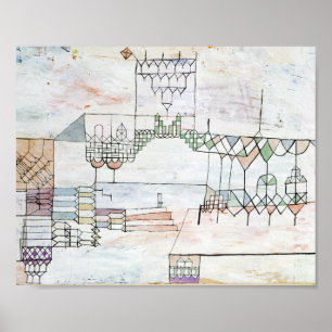 Große Halle für Sänger : Paul Klee 1930 Poster
