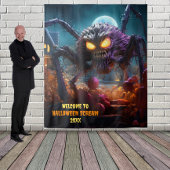 Große Halloween-Beängstigende Spinne - Hintergrund Wandteppich