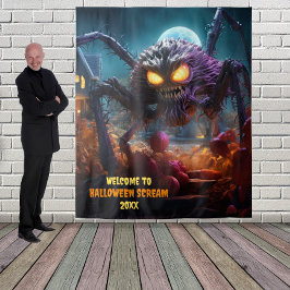 Große Halloween-Beängstigende Spinne - Hintergrund Wandteppich