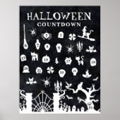 Große Halloween-Countdown Poster (Vorne)
