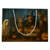 Große Halloween-Geschenktasche (Horizontales Layou Geschenktüte (Rückseite)