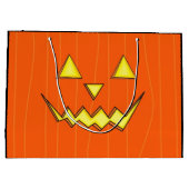 Große Halloween-Geschenktasche mit Jack-o-Laterne- Geschenktüte (Rückseite)