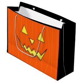 Große Halloween-Geschenktasche mit Jack-o-Laterne- Geschenktüte