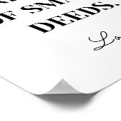 Große Handlungen bestehen aus kleinen Taten - Lao  Poster (Ecke)