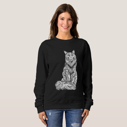 Große Hartbekleidung mit flüssigem, langes Coat Sweatshirt (Vorne ganz)