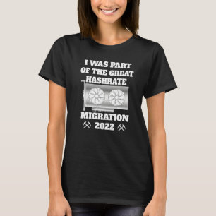 Große Hashrate-Migration 2022 ETH Ethereum Cool Cr T-Shirt
