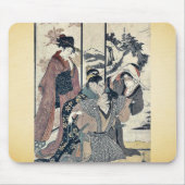 Große Hausreinigung durch Kitagawa, Utamaro Mousepad (Vorne)
