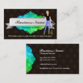 Große Hausreinigungs-Visitenkarten Visitenkarte (Vorne/Hinten)