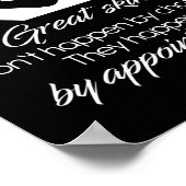 Große Haut kommt nicht durch Zufall Skinca Poster (Ecke)