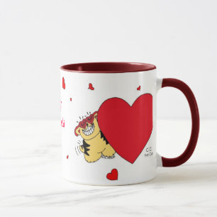 GROSSE HEARTED CATvalentine-Tasse Tasse