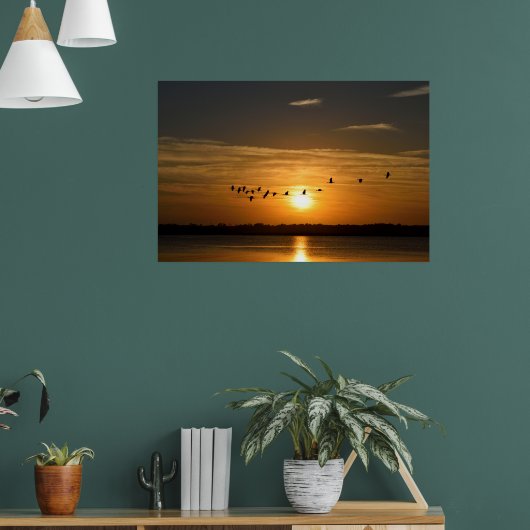 Große Helden bei Sonnenuntergang Poster (Wohnzimmer 1)