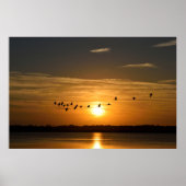 Große Helden bei Sonnenuntergang Poster (Vorne)