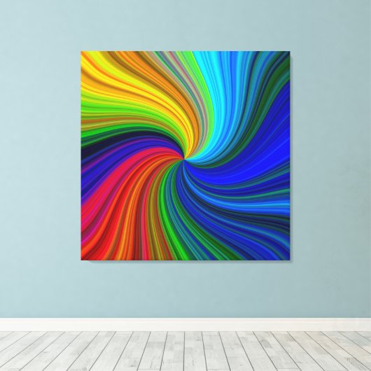 Grosse, helle Farben Abstrakte Leinwand Kunst, Dic (Insitu (Holzboden))