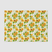 Große helle Sonnenblumen Sommer Seidenpapier (Vorderseite)