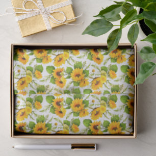 Große helle Sonnenblumen Sommer Seidenpapier
