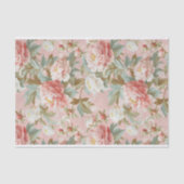 Große, hellrosa Zinnspitzen im Hintergrund Seidenpapier (Vorderseite)