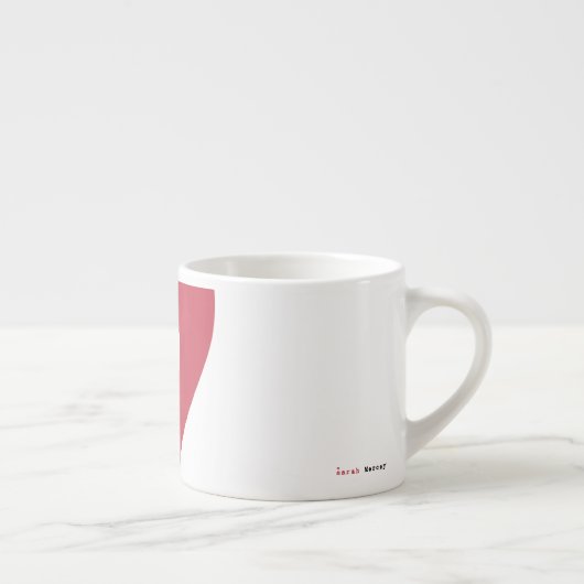 Große Herzespresso-Tasse Espressotasse (Rechts)