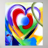 Große Herzgröße Poster (Vorne)