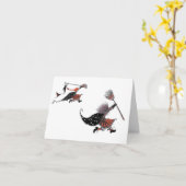 Große Hexe, kleine Hexe Karte (Gelbe Blume)