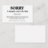 Große Hilfe für Neurobiologen Visitenkarte (Vorne/Hinten)