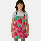 Große Himbeergeometrie, farbiges Muster Schürze (Insitu)