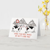 Große Hintern-Gruß-Karte Karte (Gelbe Blume)