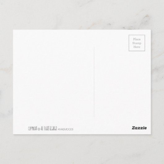 Große Hintern Postkarte (Rückseite)