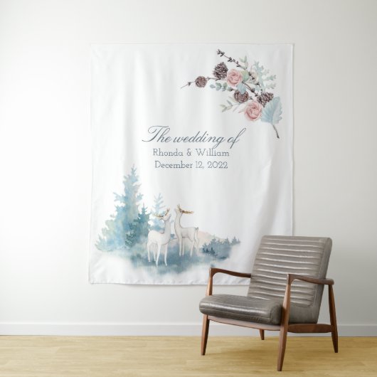 Große Hochzeit der Wasserfarbe des Hirsche Wandteppich (Beispiel)