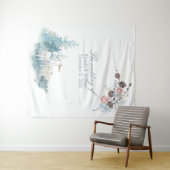 Große Hochzeit der Wasserfarbe des Hirsche Wandteppich (Beispiel (Horizontal))