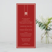 Große Hochzeit in Rectangle Einladung (Stehend Vorderseite)