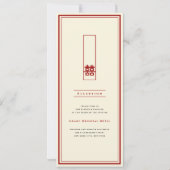 Große Hochzeit in Rectangle Einladung (Rückseite)