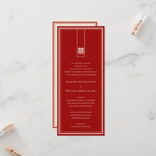 Große Hochzeit in Rectangle Einladung