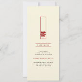 Große Hochzeit in Rectangle Einladung (Rückseite)