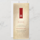 Große Hochzeit in Rectangle Einladung (Rückseite)