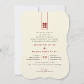 Große Hochzeit in Rectangle Einladung (Vorderseite)