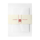 Große Hochzeit in Rectangle Einladungsbanderole (Vorderseite Beispiel)