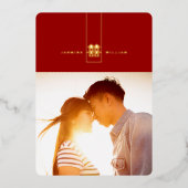 Große Hochzeit in Rectangle Folieneinladung (Vorderseite)