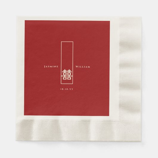 Große Hochzeit in Rectangle Serviette (Vorderseite)