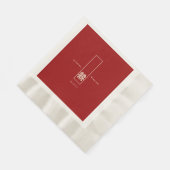 Große Hochzeit in Rectangle Serviette (Ecke)