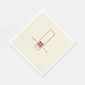 Große Hochzeit in Rectangle Serviette (Ecke)