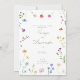 große Hochzeitseinladung 2025 Einladung