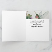 GROSSE Hochzeitsstiftung von uns allen Karte (Innenseite)