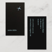 | große Höhe-Flugzeug weg fliegen Visitenkarte (Vorne/Hinten)