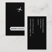 | große Höhe-Flugzeug weg fliegen Visitenkarte (Vorne/Hinten)